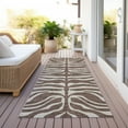 thumbnail image 6 of Addison Rugs Chantille Indoor/Outdoor Transitional Geometric, Abstract Brown Washable Runner Rug, 2'3" x 7'6", 6 of 6