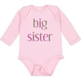 thumbnail image 3 of Inktastic Big Sister Girls Long Sleeve Baby Bodysuit, 3 of 5