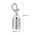 thumbnail image 2 of Unique Bargains 1.2' Stanchion Rope End Stopper Cord End Caps Barrier Rope End Cap Snap Hooks for Crowd Control, Silver, 2 of 6