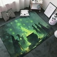 thumbnail image 3 of Shaggy Area Rug, Halloween Green Witch Rugs for Living Room Bedroom Non Slip Door Mat Indoor Carpet Machine Washable Nursery Home Decor Floor Mats for Entryway 60x39in, 3 of 5