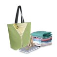 thumbnail image 2 of FORMRS Womens Canvas Tote Bag with Zipper Inner Pocket Shoulder Handbag, Martini with Olive, 2 of 7