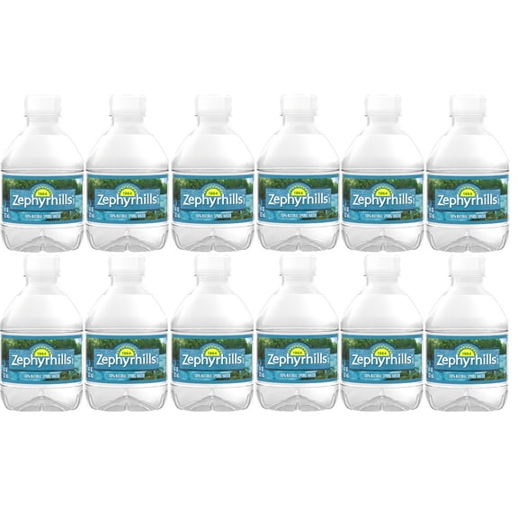 Zephyrhill Florida Spring Bottled Water, Still Drinking Water with Naturally Occurring Minerals for Taste - 8 Fl Oz Mini Bottles (12, 8 Fl Oz)