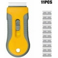 thumbnail image 1 of Raspador de vidrio para placas de vitrocerámica de inducción profesional de Lojalitet. Incluye 11 hojas de repuesto con cepillo de limpieza, ideal para limpiar placas de vitrocerámica de inducción., 1 of 5