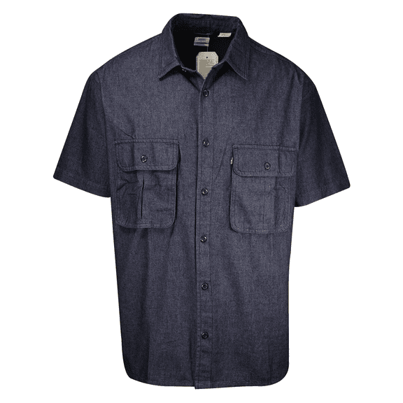 Levi's Men's Navy Blue Denim S/S Woven Shirt (Retail $54.50) S04