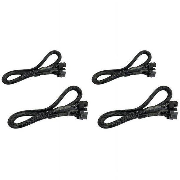 4x Cables de Alimentación PCIE VGA Flex de 8 Pines Una 8 Pines (6 + 2) para EVGA Supernova 650750850 1000 1600 2000
