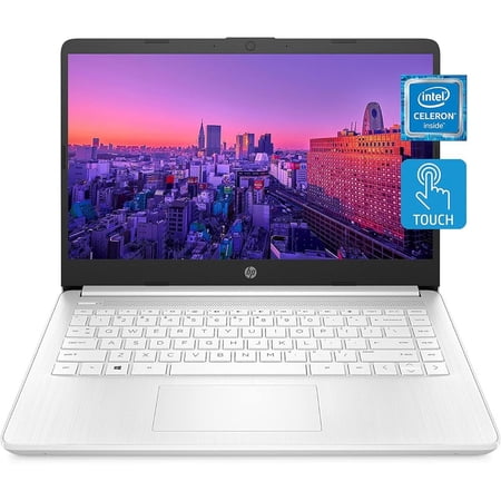 HP 14 Series 14" Laptop - Intel Celeron N4020 - 4GB RAM - 64GB eMMC - Windows 10 Home in S mode - Snow White 14-dq0040nr (47X78UA#ABA)