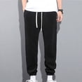 thumbnail image 5 of ZORYEVY Winter Mens Pants Workout Running Casual Joggers Trousers for Men Elastic Waist with Pockets Lightweight Solid Drawstring Pants, 5 of 5