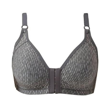 DJskiyers No Underwire Bras for Women Seamless Bralette Sexy Plunge Bra Adjustable Strps Brassiere Front Closure Everyday Bra