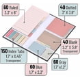 thumbnail image 4 of - Sticky Note Set, 410 Pack, Vintage Colors, Transparent Sticky Notes Tabs, Translucent Sticky Note Dividers Tabs, Stocky Notes for Bible Journaling, 4 of 9