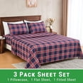 thumbnail image 2 of PC Deep Pocket Queen Sheet Set Fit Breathable Microfiber Soft Queen Size Sheet Set Hotel Style Bed Sheet Set for Women Men Flower, 2 of 9
