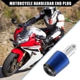 thumbnail image 3 of Unique Bargains 2 Pcs Motorcycle Handlebar End Plug for Honda CBR250R CBR300R CBR400R CBR600RR 7/8" 22mm Blue, 3 of 6
