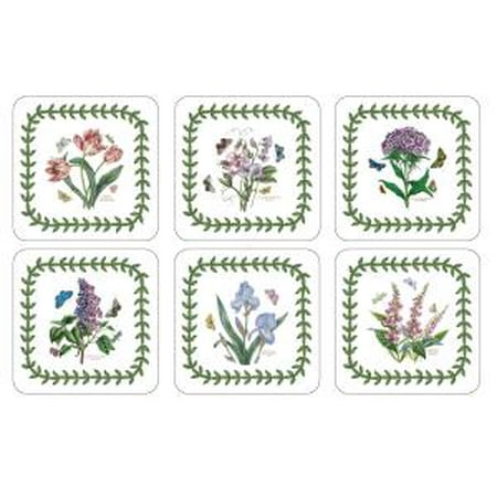 

Portmeirion Botanic Garden S/6 Coasters (Pink Tulip/Iris/Lilac/Foxglove/ Sweet Pea/Sweet William)