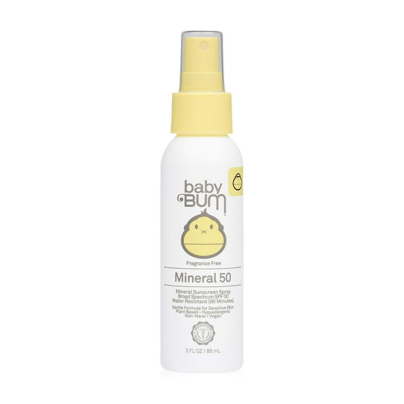 Spray protector solar Sun Bum Baby Bum SPF 50 90 mL sin fragancia