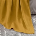 thumbnail image 6 of Chezmoi Collection 100% Cotton 4 Layer Muslin Blanket, Twin Size, Lightweight Breathable Pre-Washed Throw, Soft All Season Blanket for Bed Sofa Couch, Mustard Yellow, 6 of 9