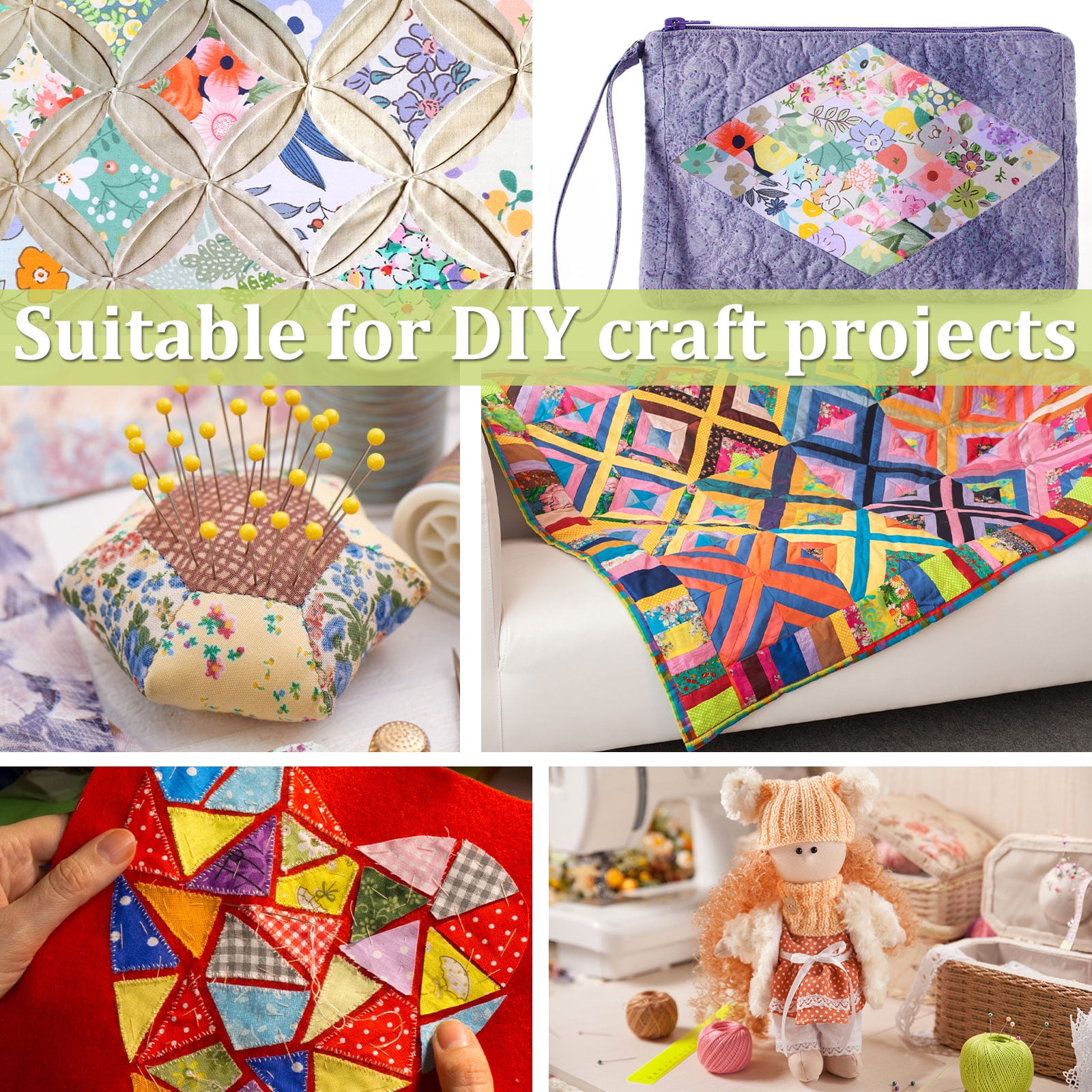 Wekvgz 80Pcs Cotton Quilting Fabric Soft Colorful Printed Sewing Fabric Multipurpose Pre Cut Strips 40 Floral Prints for DIY Handmade Crafting