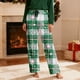 thumbnail image 5 of Pantalones de pijama largos para hombre, informales, con estampado a cuadros, holgados, deportivos, elásticos, rectos, vintage, con bolsillos, 5 of 9
