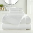 thumbnail image 2 of Hotel Style 100% Organic Cotton Luxury 6-Piece Towel Set, Arctic White, 2 of 11