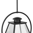 thumbnail image 3 of Progress Lighting Bradshaw 1-Light Outdoor Hanging Lantern, Textured Black, Clear Glass, 3 of 7