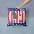 thumbnail image 2 of USA Design with Dog Fabric Decorative Pillow, 2 of 4