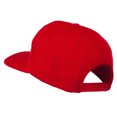 thumbnail image 3 of Dollar Sign Logo Embroidered Flat Bill Cap - Red OSFM, 3 of 5