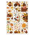 thumbnail image 3 of 9 Sheets Fall Window Clings, 106Pcs Thanksgiving Window Clings Fall Window Clings for Glass Windows Fall Window Decor for Offices Autumn Leaves Turkey Window Clings Home School Office, 3 of 5