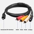 thumbnail image 2 of Guy-Tech AV A/V Video Audio TV Cable Cord Lead Compatible with Handycam Camcorder VMC-15 FS 15FS, 2 of 5