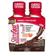 SlimFast Advance Energy Mocha Cappuccino Meal Replacement Shake, 11 fl oz, 4 count