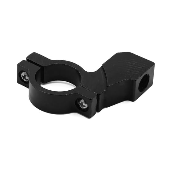 Unique Bargains Motorcycle Black Aluminum Alloy 7/8" Handlebar Rearview Mirror Mount Holder