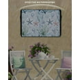 thumbnail image 6 of Outdoor TV Cover 48 to 50 Inch Weatherproof, Summer Ocean Waterproof TV Screen Protector for Outside Decor with Zipper and Pocket 48"L x 30"H , Coastal Starfish Coral Jellyfish Aqua Blue, 6 of 7
