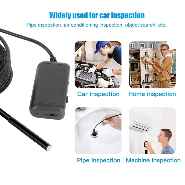 Endoscope 0.2in 5MP IP67 6 LEDs WiFi Endoscope Borescope Inspection Camera for IOS orSmartphones
