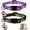 black&purple, variant on BTEPSGA 2PCS Breakaway Cat Collars with Bell Moons Stars Cute Kitty Adjustable Safe Kitten Collars with Pendant Glow in The Dark