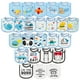 thumbnail image 1 of Baberos impermeables de algodón para bebés, 24 unidades, azules, ajustables de 6 a 12 m, 1 of 7