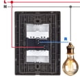 thumbnail image 2 of Apagador Interruptor Grande Inoxium1AOxford 1Pza Apagador 125-250VCA 10A 50/60Hz Plateado/Oxford Acero Inoxidable/PC., 2 of 3