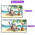 thumbnail image 5 of Exotic Shorthair Hello Summer Beach Theme with Sunglasses and Tropical Cocktail Desk Mat Full Keyboard Mouse Pad Cat Lover Kitten Owner Gifts Large Mousepad - 00009, 5 of 5