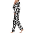 thumbnail image 5 of Women's Christmas Hoodie One-piece Pajamas Fleece Women's Fawn Snowflake Printed One Piece, 5 of 7