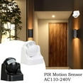thumbnail image 3 of Waterproof PIR Motion Sensor Adjustable Range Wall Mounted for Outdoor Use, 3 of 6
