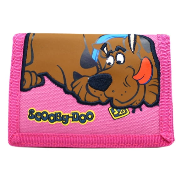 Scooby-Doo! Magenta Colored Tri-fold Fabric Kids Wallet