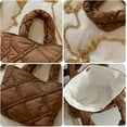 thumbnail image 4 of Kukuzhu Puffer Tote Bag, Small Puffy Bags for Women Fashion Quilted Soft Padded Handbag Purses, 4 of 7
