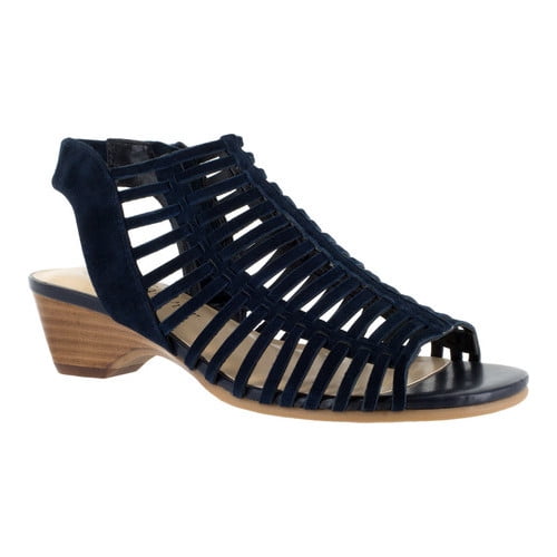 Comfortiva Calina Black Multi Thong Wedge Sandal Women's sizes 6-10/NEW!! 