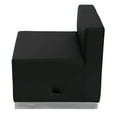 thumbnail image 5 of Flash Furniture HERCULES Alon Series Black LeatherSoft Chair with Brushed Stainless Steel Base, 5 of 6