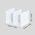 thumbnail image 4 of TrueNorth Sh Divider Holder Easy Assembly Modern Plastic Closet Divider Organizer for Purse Books Tableware 3 Divider Board, 4 of 5