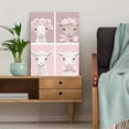 thumbnail image 5 of Cute Lambs Floral Wreath Canvas Print/Wall Art， Perfect for Nursery Decor， Bedroom Decor， Living Room Decor， Girl's Room Decor， and Farmhouse Decor., 5 of 8