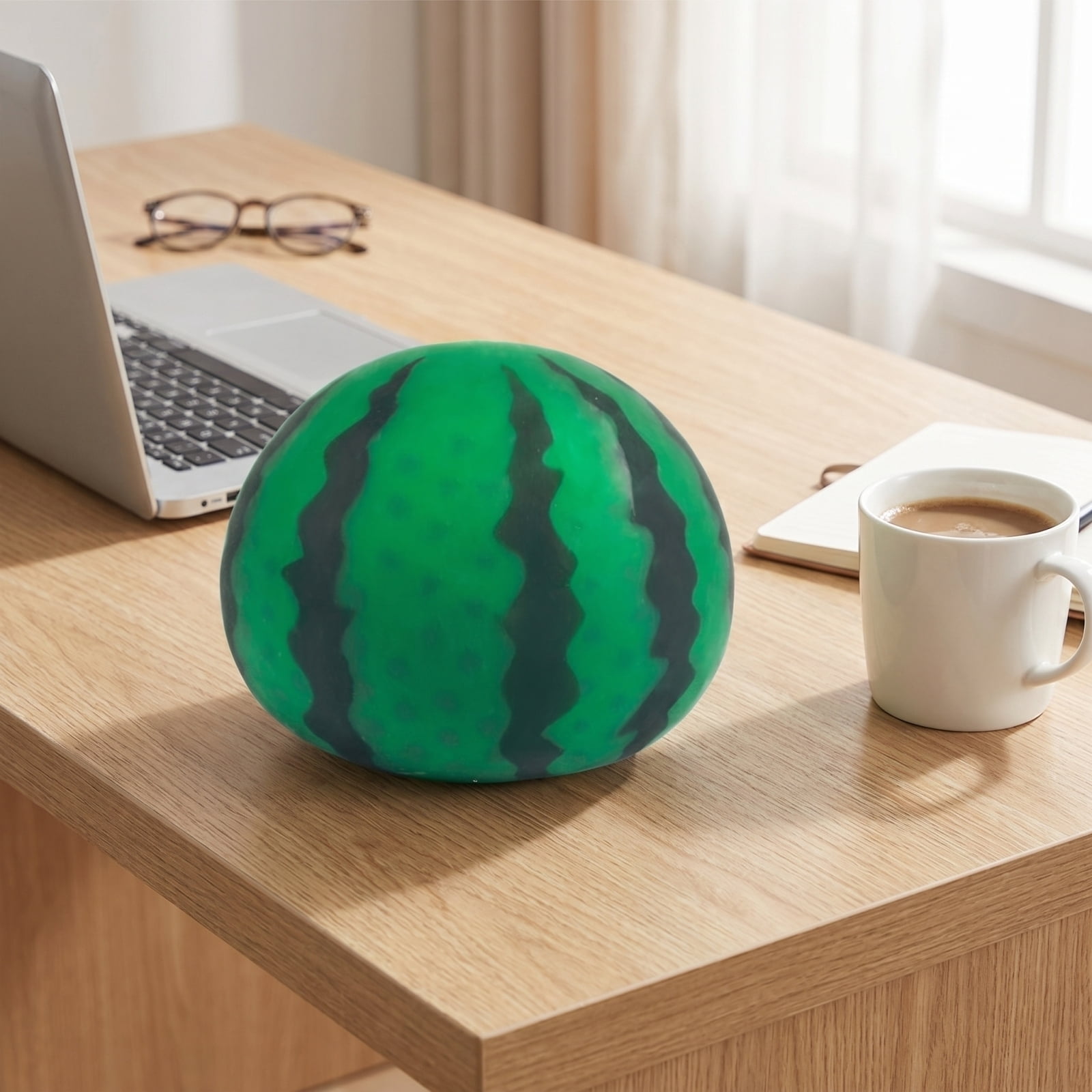 Gaint Watermelon Squishy - 5inch Jumbo Watermelon Squeeze Slow Rebound Stress Relief Fidget Toy, Fruit Decompression Sensory Toy for Kids Adults