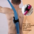 thumbnail image 3 of Rascador de espalda con orificios para toallas, suave y flexible, herramienta de masaje para aliviar la picazón y amasar los hombros., 3 of 8