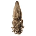 thumbnail image 2 of Peluca de cola de caballo rizada con garra, extensiones ligeras DIY, Clip a la moda para el cabello, elegante para fiestas temáticas de clubes, citas Granate, 2 of 9