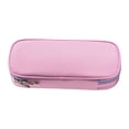 thumbnail image 2 of Clearance! School Pencil Case in Solid Color - Large Pencil Pouch with Inner Compartments, Oxford Fabric for Heavy Use,Pink, 2 of 9