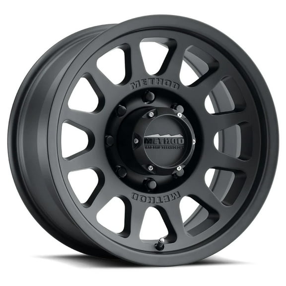 17x9 Method MR703 Bead Grip Matte Black Wheel 8x6.5 (-12mm) Fits select: 2013-2023 RAM 2500, 2000-2010 CHEVROLET SILVERADO