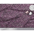 thumbnail image 1 of Soimoi Purple Rayon Fabric Leopard Animal Skin Printed Fabric 1 Yard 42 Inch Wide, 1 of 3