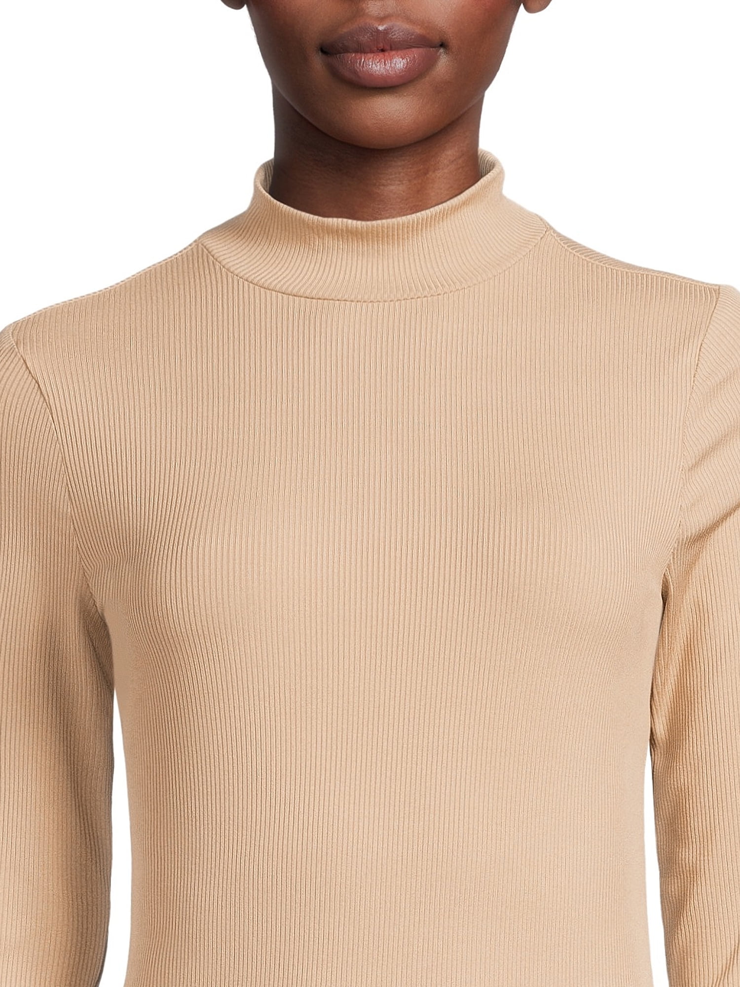 No Boundaries Women's Juniors Long Sleeve Mock Neck Top, Sizes XS-3XL