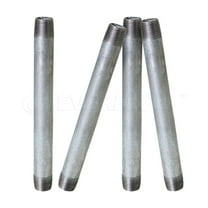 Supply Giant 1/4" x 10", Steel Pipe, pre cut Industrial Pipe, Threaded Pipe Nipples and Fittings, Build Vintage DIY Furniture, Galvanized (Pack Of 4)